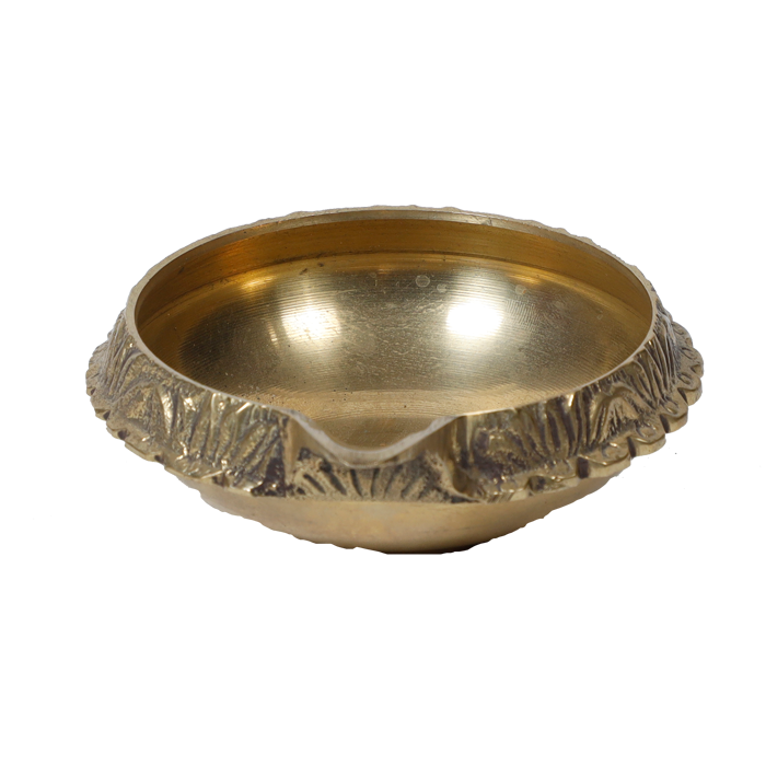 Brass Kubair Diya For Pooja | Heavy Base Aarti Diya - 1.5 × 2 Inches | For Pooja Temple | Home Decor | Mandir Decoration And Gifts