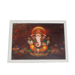 Lord Ganesha Photo Frame - 13 × 17 Inches | For Pooja Temple | Home Decor And Gifts