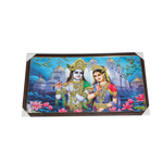 Goddess Radha And Lord Krishan Photo Frame - 21 × 39 Inches | For Pooja Temple | Home Decor And Gifts