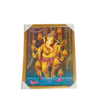 Lord Ganesha Photo Frame - 26 × 20 Inches | For Pooja Temple | Home Decor And Gifts
