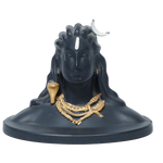 Lord Adiyogi Shiva Murti - 2 × 3 Inches | For Pooja Temple | Home Decor | Office & Mandir Decoration | Car Dashboard And Gifts