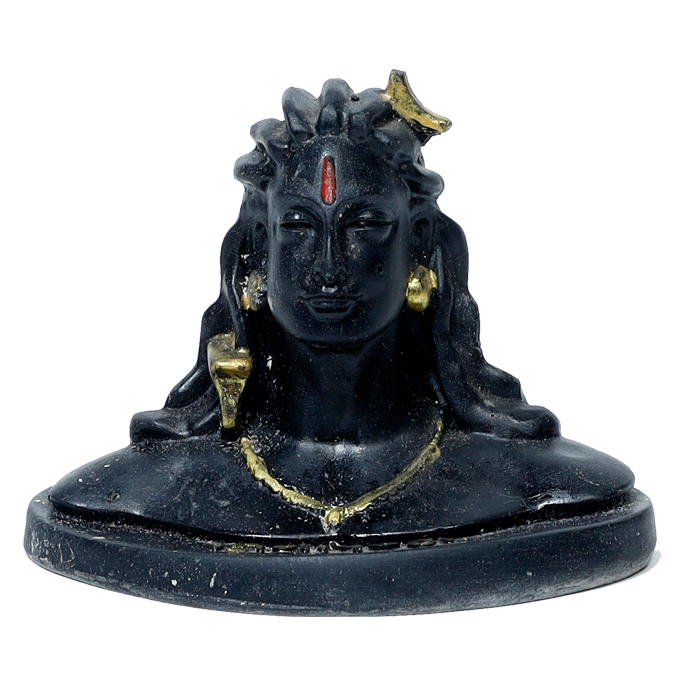 Lord Adiyogi Shiva Murti - 3 × 4 Inches | For Pooja Temple | Home Decor | Office & Mandir Decoration | Car Dashboard And Gifts