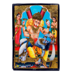 Lord Narsingh Bhagwan Photo Frame - 8 x 6 Inches | For Pooja Temple | Home Decor | Office Decoration | Mandir Decoration And Gifts