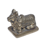 Brass Murti 2 No. Nandi - 1.5 × 2 Inches | For Pooja Temple | Home Decor | Office & Mandir Decoration | Vastu & Spiritual Decor, Ideal for Worship And Gifts
