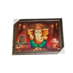 Lord Ganesha 3D Photo Frame - 14 × 17 Inches | For Pooja Temple | Home Decor And Gifts