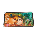 Goddess Radha And Lord Krishan Photo Frame - 21 × 39 Inches | For Pooja Temple | Home Decor And Gifts
