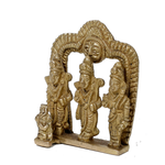 Brass Murti Lord Ram Darbar - 2.5 × 2.5 Inches | For Pooja Temple | Home Decor | Office & Mandir Decoration And Gifts