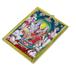 Lord Ram Darbar Photo Frame - 7 x 5 Inches | For Pooja Temple | Home Decor | Office Decoration | Mandir Decoration And Gifts