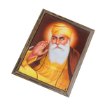 Sikh Guru Nanak Dev Ji Photo Frame - 17 × 13 Inches | For Pooja Temple | Home Decor And Gifts
