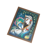 Goddess Radha And Lord Krishan Photo Frame - 26 × 20 Inches | For Pooja Temple | Home Decor And Gifts