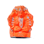 Lord Panchmukhi Hanuman Marble Dust Murti Idol - 4 x 3 Inches | For Pooja Temple | Home Decor | Office Decoration | Mandir Decoration And Gifts