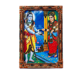 Lord Shiva And Annapurna Devi Mata Photo Frame - 5 × 3 Inches | For Pooja Temple | Home Decor | Office Decoration | Mandir Decoration And Gifts