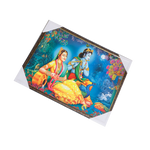 Goddess Radha And Lord Krishan Photo Frame - 25 × 19 Inches | For Pooja Temple | Home Decor And Gifts