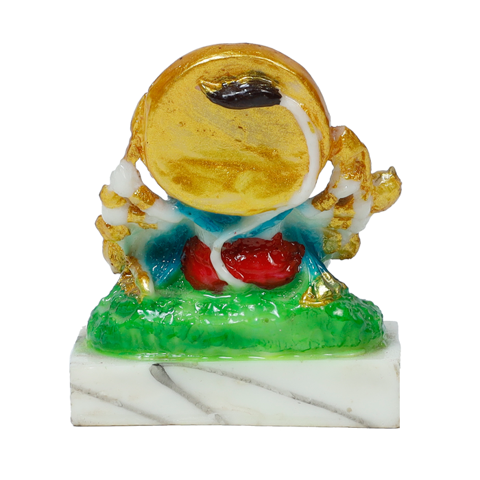Panchmukhi Hanuman Ji Is Sitting On The Throne | Marble Dust Murti Idol - 4 × 3 Inches | For Pooja Temple | Home Decor | Office Decoration | Mandir Decoration And Gifts