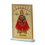 Shree Khatu Shyam Baba Photo - 4 × 2 Inches | For Pooja Temple | Home Decor | Car Dashboard | Office & Mandir Decoration And Gifts