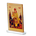 Shri Sai Baba Photo - 4 × 2 Inches | For Pooja Temple | Home Decor | Car Dashboard | Office & Mandir Decoration And Gifts