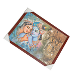 Goddess Radha And Lord Krishan Photo Frame - 26 × 20 Inches | For Pooja Temple | Home Decor And Gifts