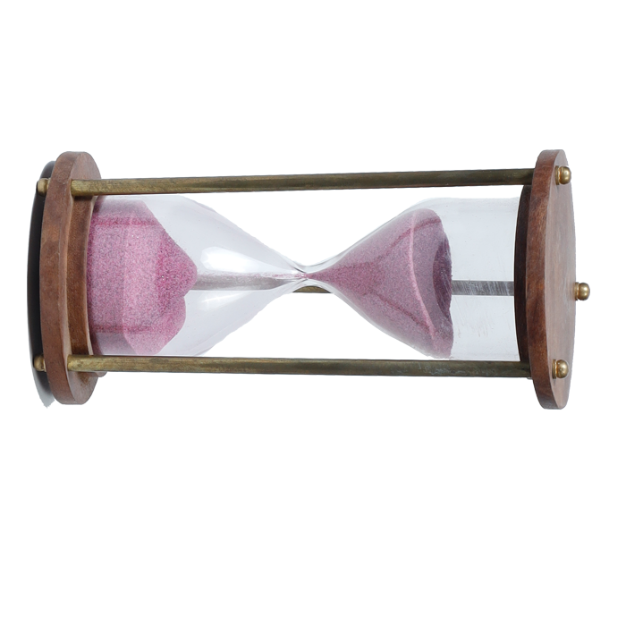 Hourglass Timer | Colored Durable Glass | Counts Approx 1 Hour | Sand Clock Timer | Vintage Style| Perfect for Gift Home Decor | Study Table Desk Office - 4 × 2 Inches | 6 × 3 Inches | Decoration And Gifts