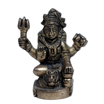 Brass Murti Lord Shiva Ji Mahadev - 2 × 2 Inches | 3 × 2.5 Inches | For Pooja Temple | Home Decor | Office & Mandir Decoration And Gifts