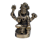 Brass Murti Lord Shiva Ji Mahadev - 2 × 2 Inches | 2.5 × 2 Inches | For Pooja Temple | Home Decor | Office & Mandir Decoration And Gifts