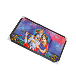Goddess Radha And Lord Krishan Photo Frame - 21 × 39 Inches | For Pooja Temple | Home Decor And Gifts