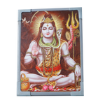 Lord Shiv Shankar Bholenath Ji Photo Frame - 7 × 5 Inches | For Pooja Temple | Home Decor | Office Decoration | Mandir Decoration And Gifts
