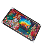 Goddess Radha And Lord Krishan Photo Frame - 21 × 39 Inches | For Pooja Temple | Home Decor And Gifts