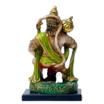 Lord Veer Bajrang Bali Hanuman Ji Marble Dust Murti Idol - 9 x 5 Inches | For Pooja Temple | Home Decor | Office Decoration | Mandir Decoration And Gifts
