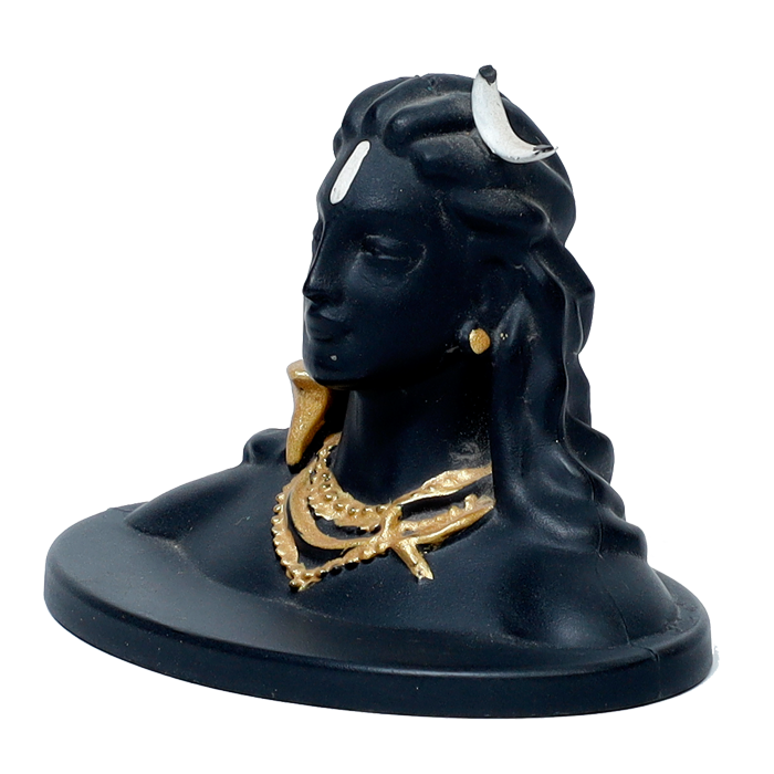 Lord Adiyogi Shiva Murti - 2 × 3 Inches | For Pooja Temple | Home Decor | Office & Mandir Decoration | Car Dashboard And Gifts