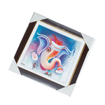 Lord Ganesha Photo Frame - 11 × 11 Inches | For Pooja Temple | Home Decor And Gifts