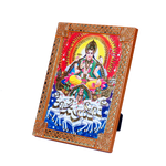 Lord Surya Bhagwan Is Sitting On The Throne Photo Frame - 8 x 6 Inches | For Pooja Temple | Home Decor | Office Decoration | Mandir Decoration And Gifts