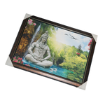 Lord Shiva Shankar Photo Frame - 31 × 23 Inches | For Pooja Temple | Home Decor And Gifts