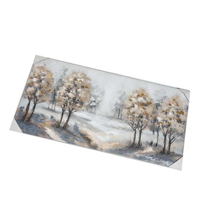 Abstract Birch Forest Tree Painting Photo Frame - 24 × 37 Inches | Home Decor And Gifts
