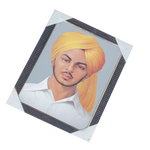 Shaheed Bhagat Singh Photo Frame - 11 × 10 Inches | For Educational Institutes | Public Places And Offices