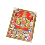 Goddess Santoshi Mata Photo Frame - 26 × 20 Inches | For Pooja Temple | Home Decor And Gifts