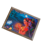 Goddess Radha And Lord Krishan Photo Frame - 17 × 13 Inches | For Pooja Temple | Home Decor And Gifts