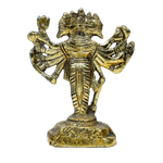 Brass Murti Lord Panchmukhi Hanuman Ji - 5 × 4 Inches | For Pooja Temple | Home Decor | Office & Mandir Decoration And Gifts