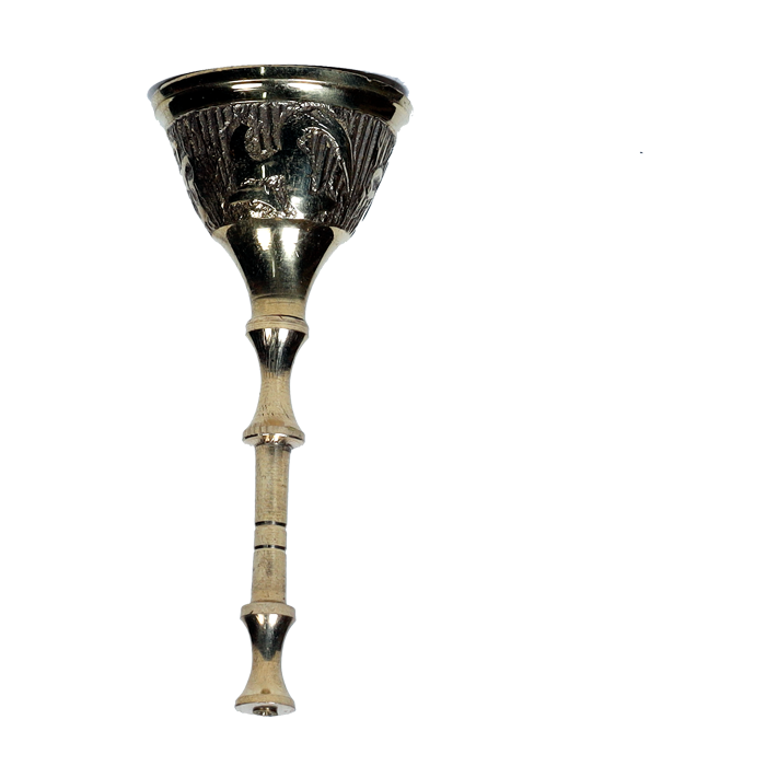 Brass Bell - 3 × 1.5 Inches | 4 × 2 Inches | For Pooja & Home Temple | Mandir Pooja| Pooja Thali | Home Decor And Gifts