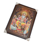 Lord Vishwakarma Bhagwan Photo Frame - 31 × 23 Inches | For Pooja Temple | Home Decor And Gifts