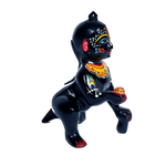 Brass Black Murti 7 No. Laddu Gopal | Laddu Gopal For Janmashtami Special - 6 × 4 Inches | For Pooja Temple | Home Decor | Office & Mandir Decoration And Gifts