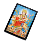 Goddess Shera Wali Mata Is Sitting On The Lion Photo Frame - 7 x 5 Inches | For Pooja Temple | Home Decor | Office Decoration | Mandir Decoration And Gifts
