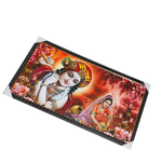 Goddess Radha And Lord Krishan Photo Frame - 21 × 39 Inches | For Pooja Temple | Home Decor And Gifts