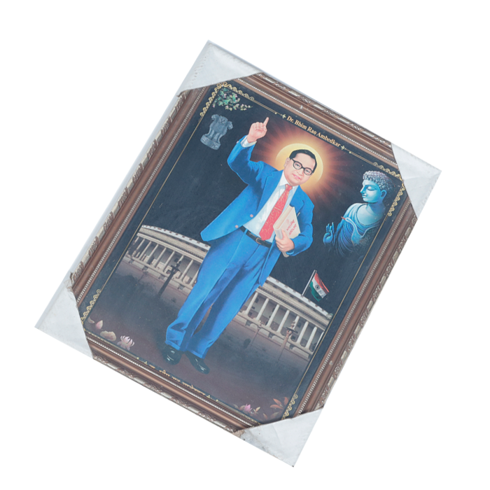 Dr. Bhim Rao Ambedkar And Photo Frame - 11 × 10 Inches | For Educational Institutions | Home Decor | Public Places And Gifts