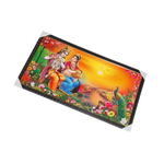 Goddess Radha And Lord Krishan Photo Frame - 21 × 39 Inches | For Pooja Temple | Home Decor And Gifts