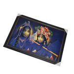 Goddess Radha And Lord Krishan Photo Frame - 27 × 39 Inches | For Pooja Temple | Home Decor And Gifts