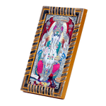 Lord Ganesha Is Sitting On The Throne Photo Frame - 5 × 3 Inches | For Pooja Temple | Home Decor | Office Decoration | Mandir Decoration And Gifts