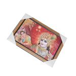 Goddess Radha And Lord Krishan Photo Frame - 20 × 15 Inches | For Pooja Temple | Home Decor And Gifts