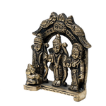 Brass Murti Lord Ram Darbar - 2.5 × 2.5 Inches | For Pooja Temple | Home Decor | Office & Mandir Decoration And Gifts