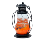 Vintage Style Iron Matte Black Electric Lantern with Bulb - 5 × 4 Inches | For Lighting | Decorations | Study Lamp And Dining Decor