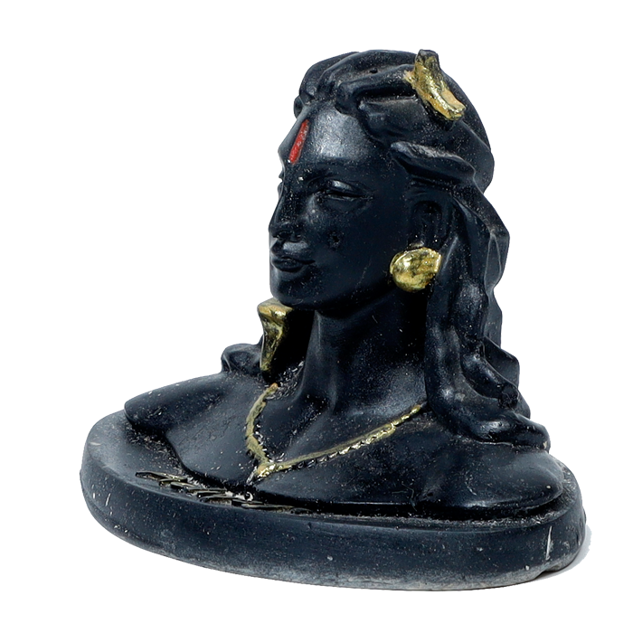 Lord Adiyogi Shiva Murti - 3 × 4 Inches | For Pooja Temple | Home Decor | Office & Mandir Decoration | Car Dashboard And Gifts